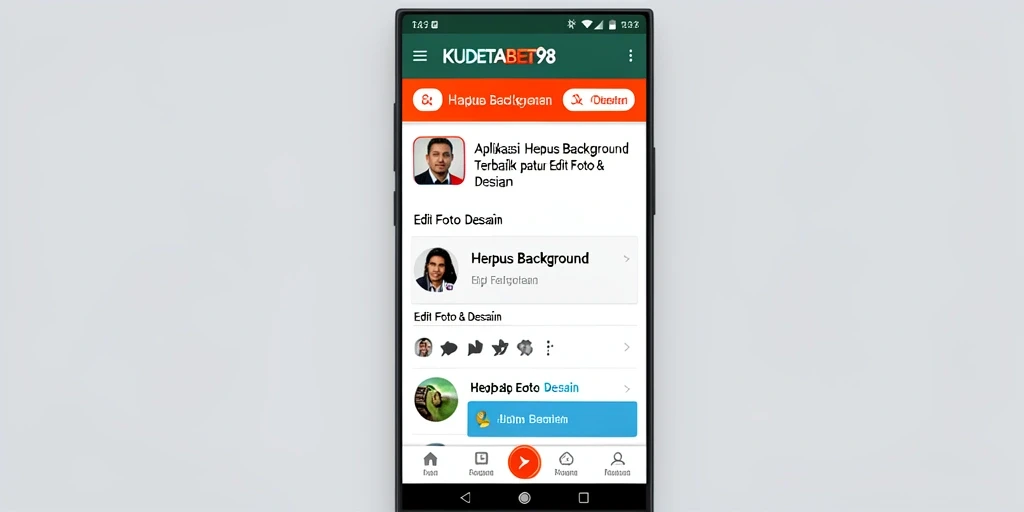 Antarmuka aplikasi KUDETABET98 untuk menghapus background yang user-friendly.