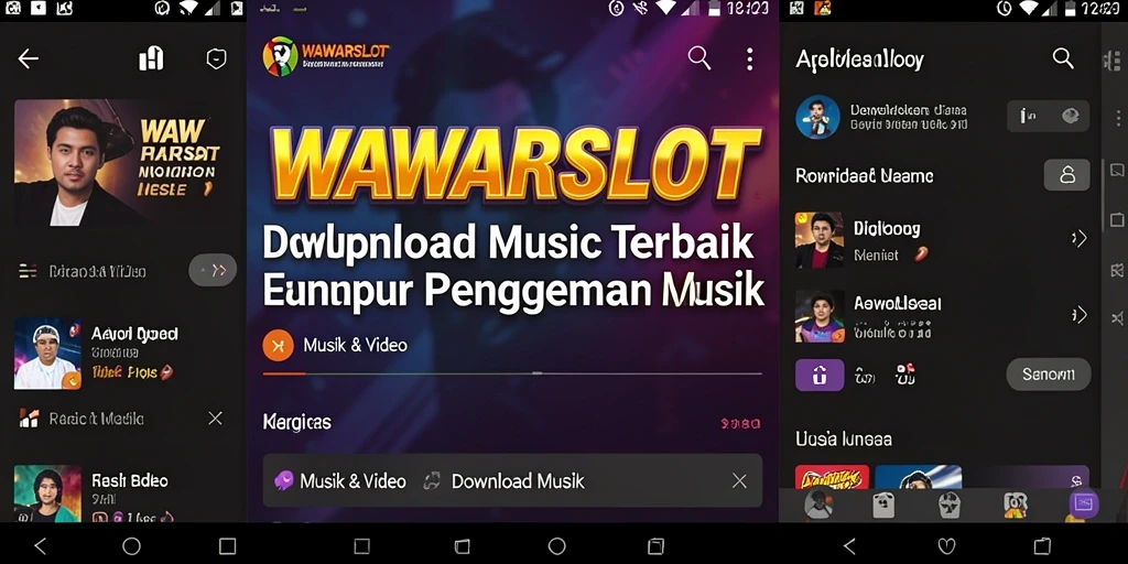 Tampilan antarmuka WAWARSLOT yang sederhana dan menarik.